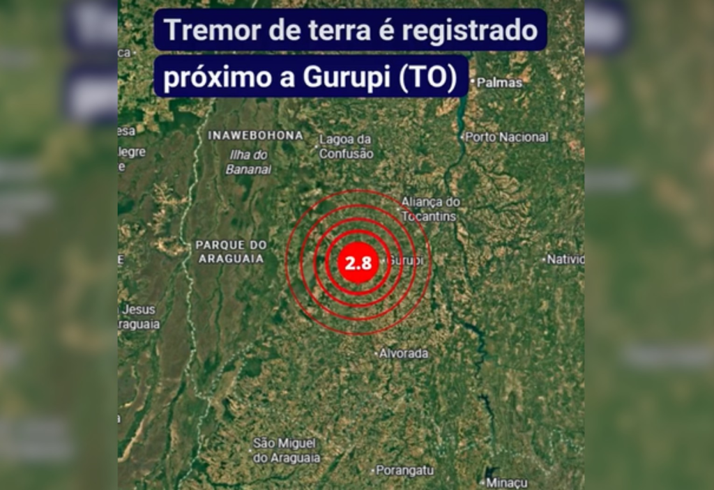 Tocantins registrou 28 tremores de terra nos últimos 10 anos; veja qual foi o mais forte