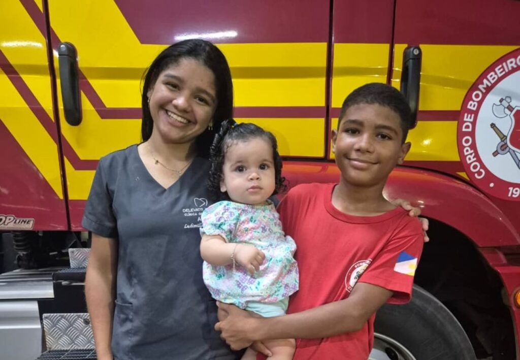 Adolescente de 13 anos salva a vida de sobrinha após passar por curso de bombeiro mirim no TO