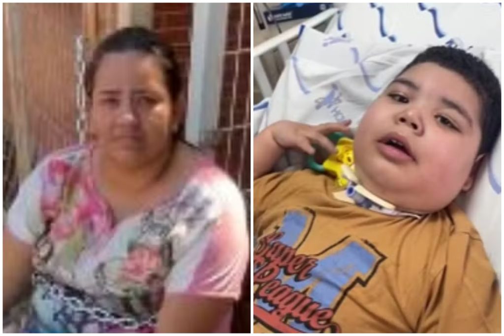 Mãe que se acorrentou em hospital por cirurgia do filho desabafa após saber que procedimento não será possível: ‘Eu tentei o melhor’
